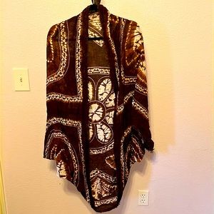 Boho shrug kimono